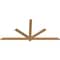 Ekena Millwork Kennewick Timber Gable Bracket, Western Red Cedar, 84"W x 38"H x 1 1/2"D x 3 1/2"F, 11/12 Pitch GBW084X38X0204KEN00SWR - alternate 2